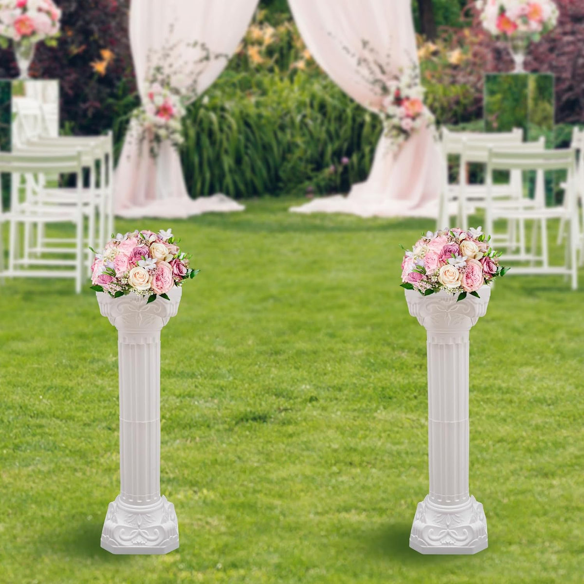Roman Columns Wedding Column Stand Roman Pillar Plant Stand Plastic Greek Column Statue Pedestal