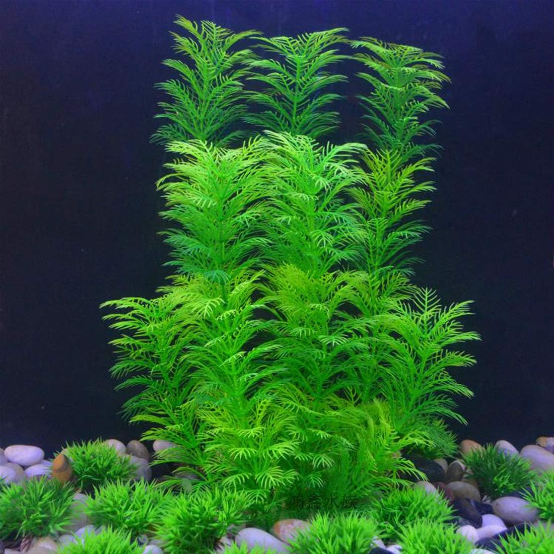 Hamiledyi Aquarium Plants Plastic Decor Fish Tank Green Decorations Plants Ornament Safe for All