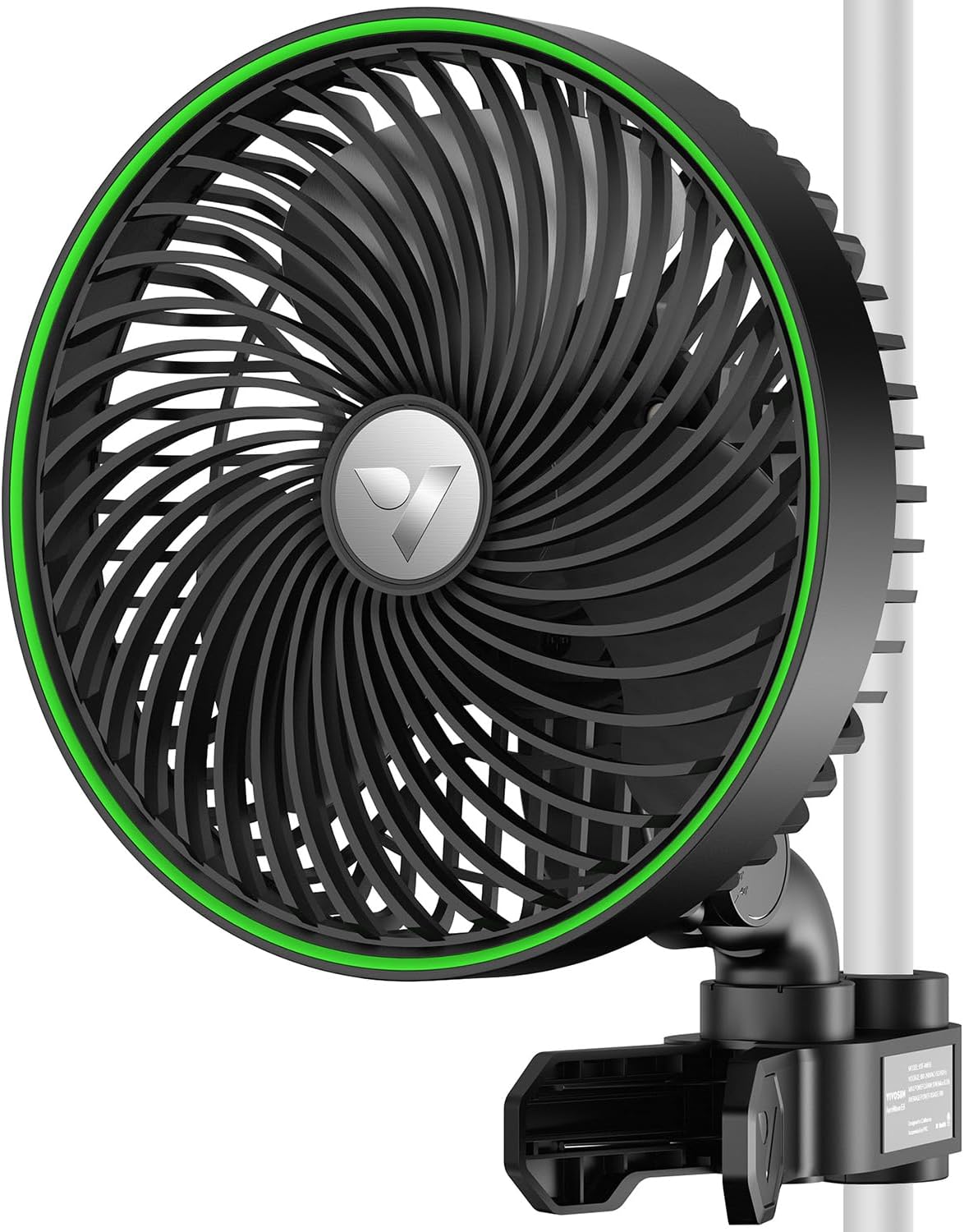 VIVOSUN AeroWave E6 Gen2, Grow Tent Clip Fan 6”, EC Motor, Smart Control, Powerful Oscillating Fan