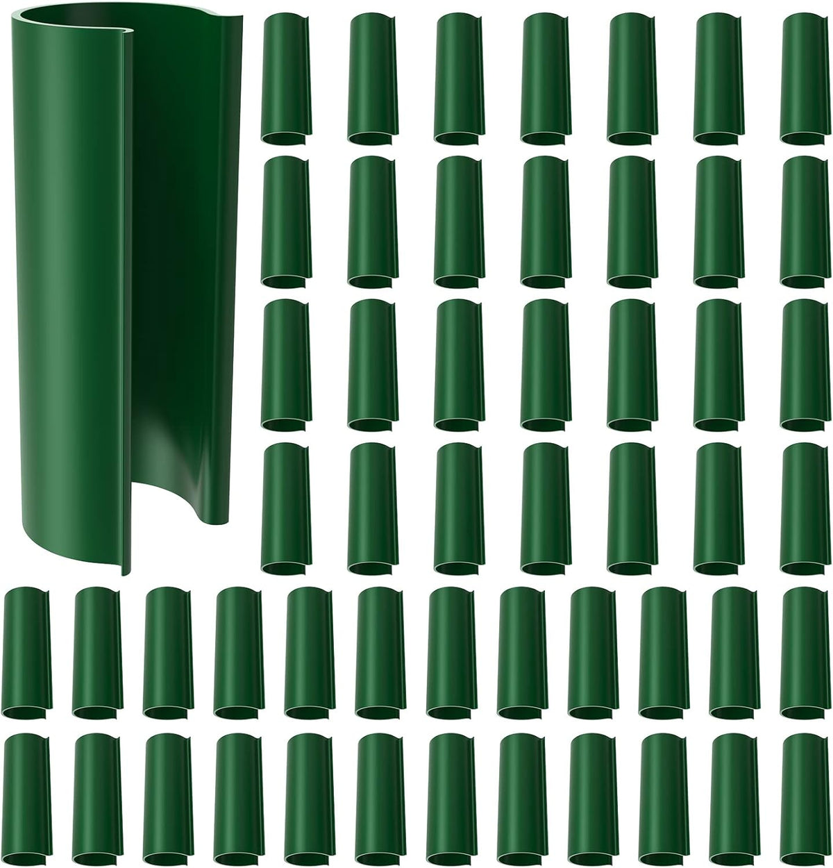 Jetec 64 Pieces Pool Cover Clamps for Above Ground Pools PVC Pipe Clips for Greenhouses, Row