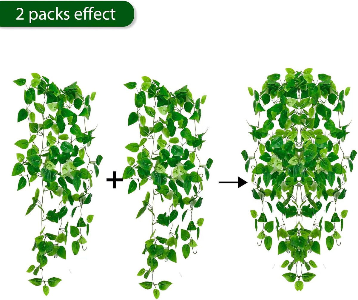 Fake Hanging Plants for Room Decor, Artificial Ivy vines Greenery Leaves Garlands for Home