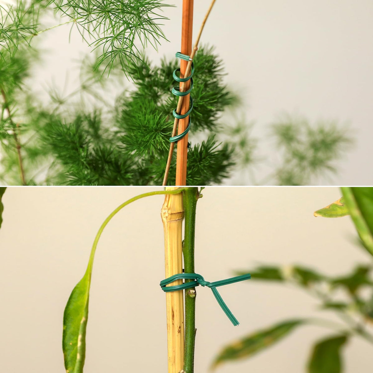 Tangyinrd 300 Pcs 6 inch Blackish Green Plastic Twist Ties, Cable Ties, for Bags, Gardening Tools
