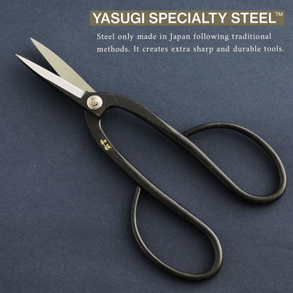 Wazakura Yasugi Steel Made in Japan Ashinaga Bonsai Scissors 8.2 in (210 mm), Bonsai Tree Pruning