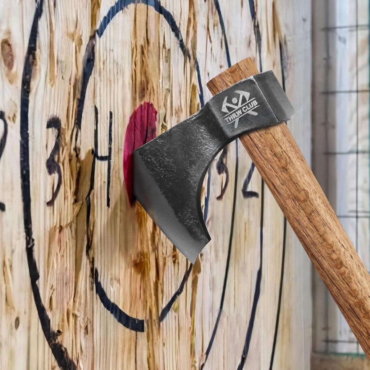 Throwing Axe Set, 16.5" Throwing Tomahawk with 1065 High Carbon Steel & Wooden Handle, Perfect for