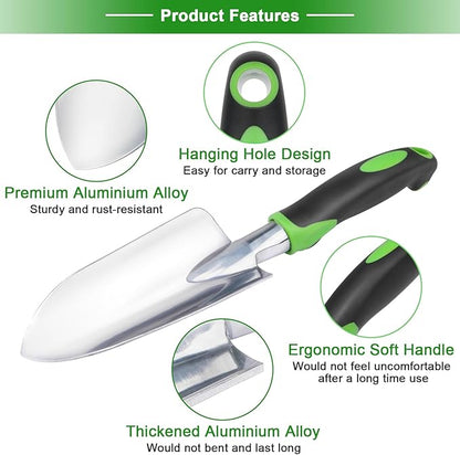 Garden Shovel Hand Trowel, Heavy Duty Hand Shovel with Ergonomic Handle,Garden Shovels for Digging