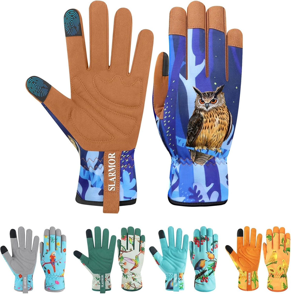 Leather-Gardening-Gloves for Women,Thorn-Proof Work-Gloves for Weeding,Digging,Planting,Pruning