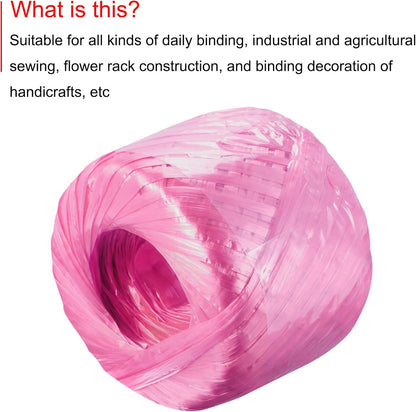 MECCANIXITY Polyester Nylon Plastic Rope Twine Household Bundled for Packing Gardening Craft,150m