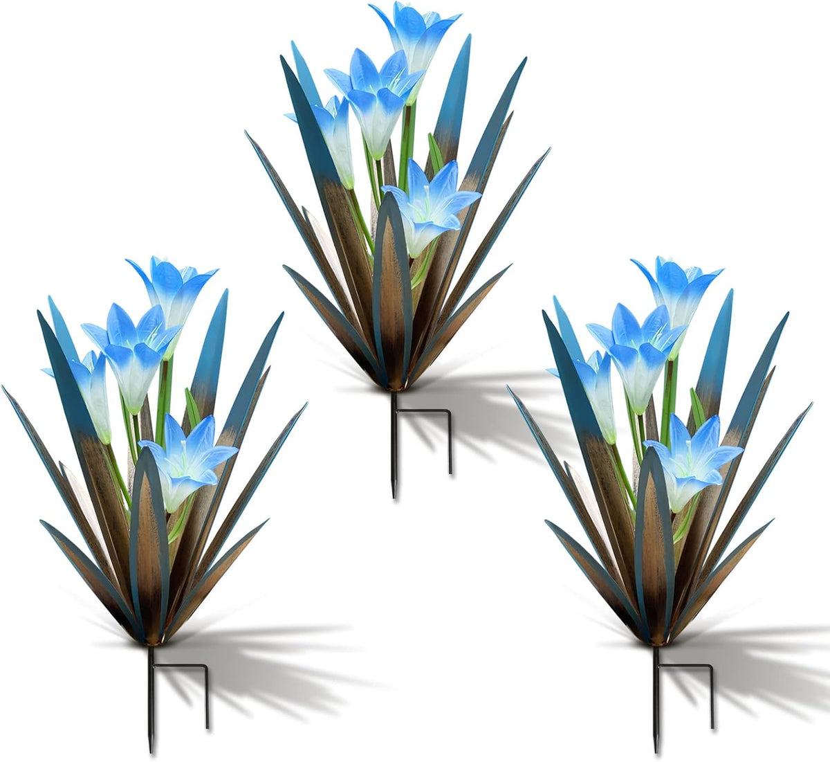 Homight Metal Agave Plant Outdoor Decoration Lily Mexican Yard Art Garden Gift Home Decor Hand