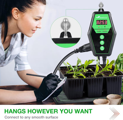 Seedfactor Digital Heat Mat Thermostat Controller for Seed Germination, Reptiles and Brewing