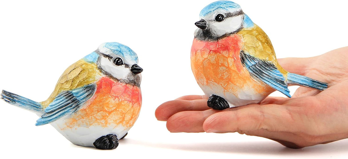 Bird Statue for Garden Decoration,A Set of 2 Pieces Garden Sculptures & Statues,Animal Bird