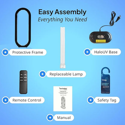 Swissklip HaloUV, Mold Remover, Home Disinfection Device, Dust Mites Remover, UV Light Sanitizer