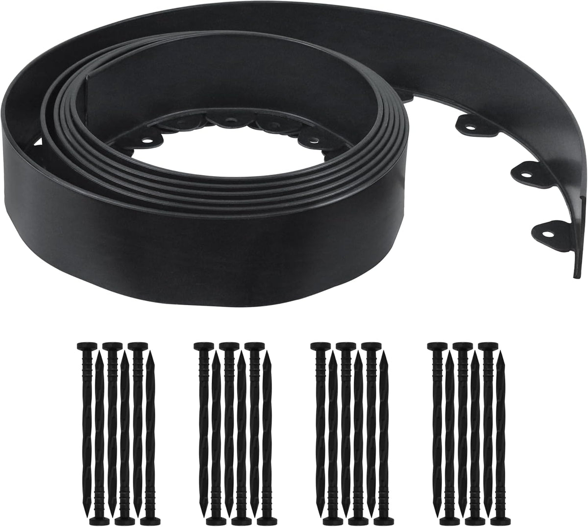 Gardzen Landscape Edging Kit, 20-Foot Long, 3-Inch Tall, No Dig Garden Edging Border for Flower