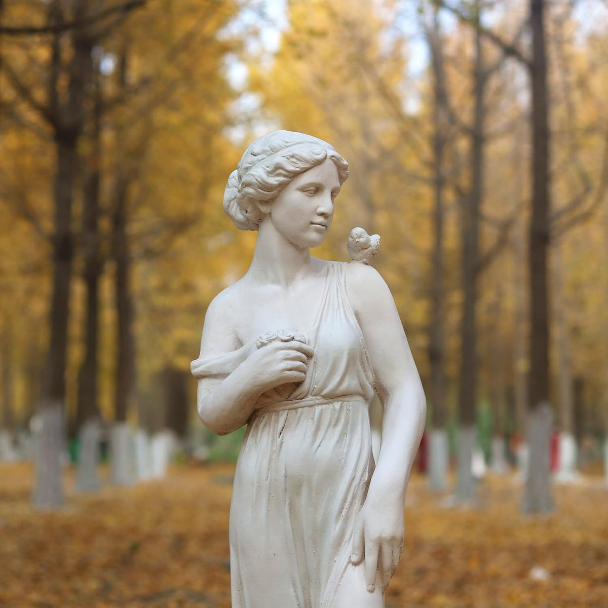 Outdoor Garden Statue Nymph Sculpture Goddess of Greek Mythology Roman Style Outdoor Patio Yard