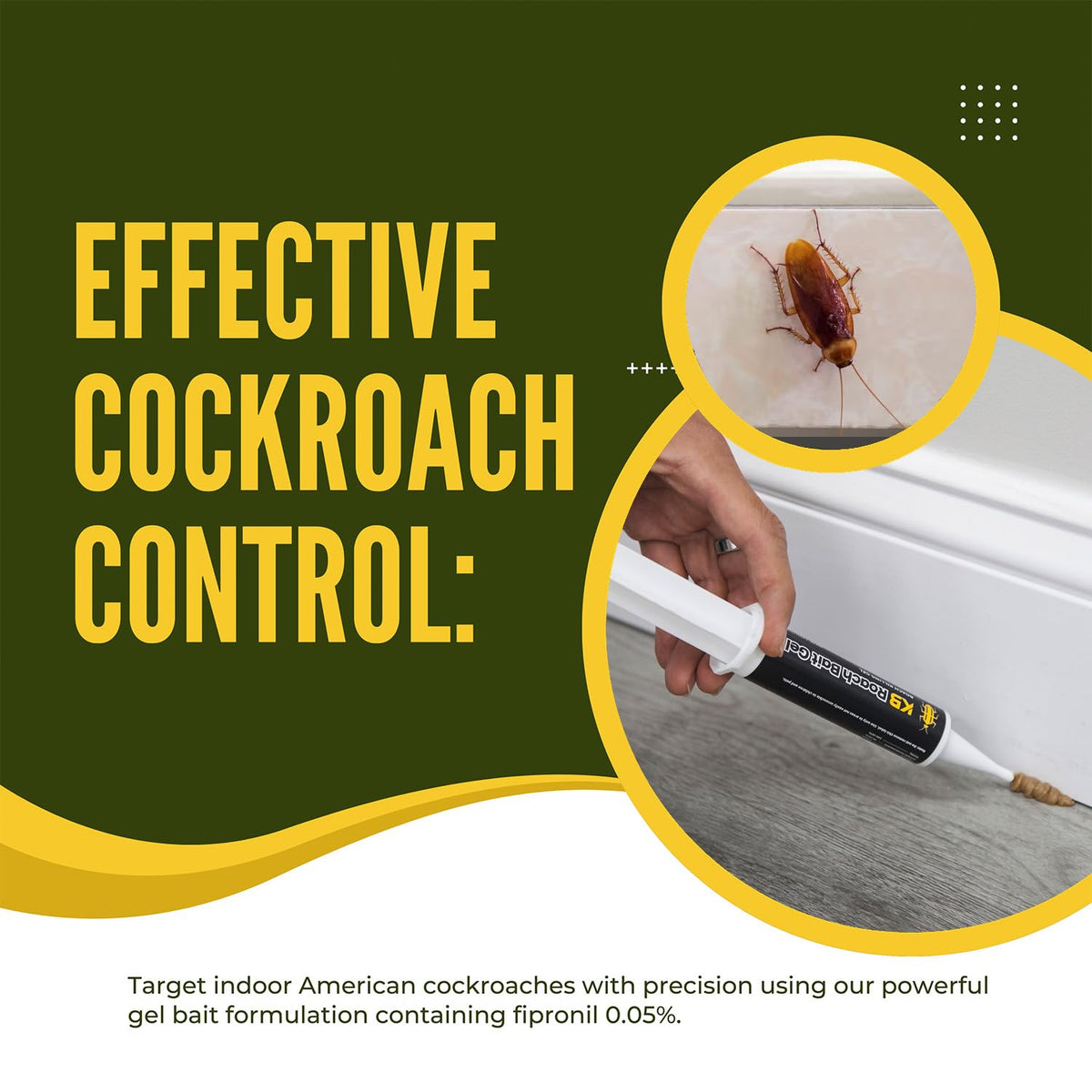 Roach Killer Indoor Infestation for Home(4 PCS) - German Cockroach Killer with 99% Efficacy (97%