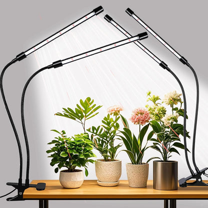 Grow Lights Upgrade 168 LEDs Clip Plant Lights for Indoor Plants, Full Spectrum White+ Red LED