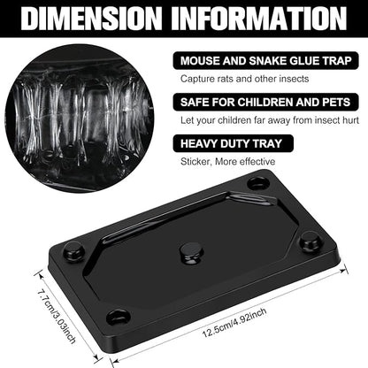 Qualirey 24 Pieces Mouse and Insect Glue Traps Baited Sticky Plastic Boards for House Rodents
