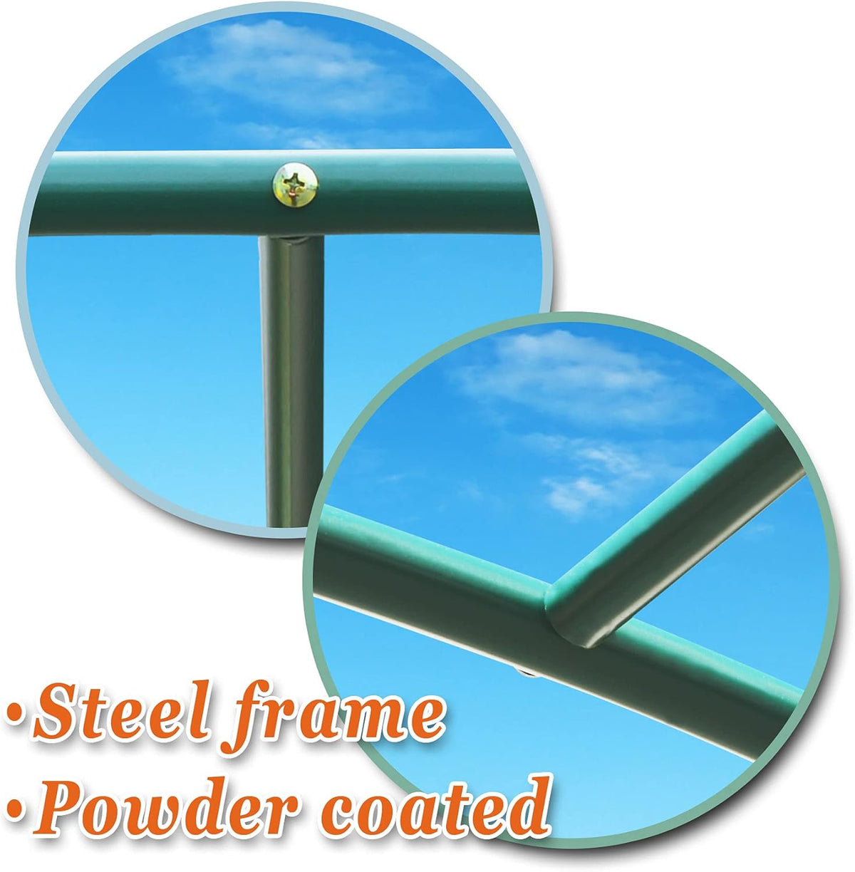 Strong Camel Greenhouse Replacement Frame for Outdoor Larger Hot Garden House , Support Arch Frame