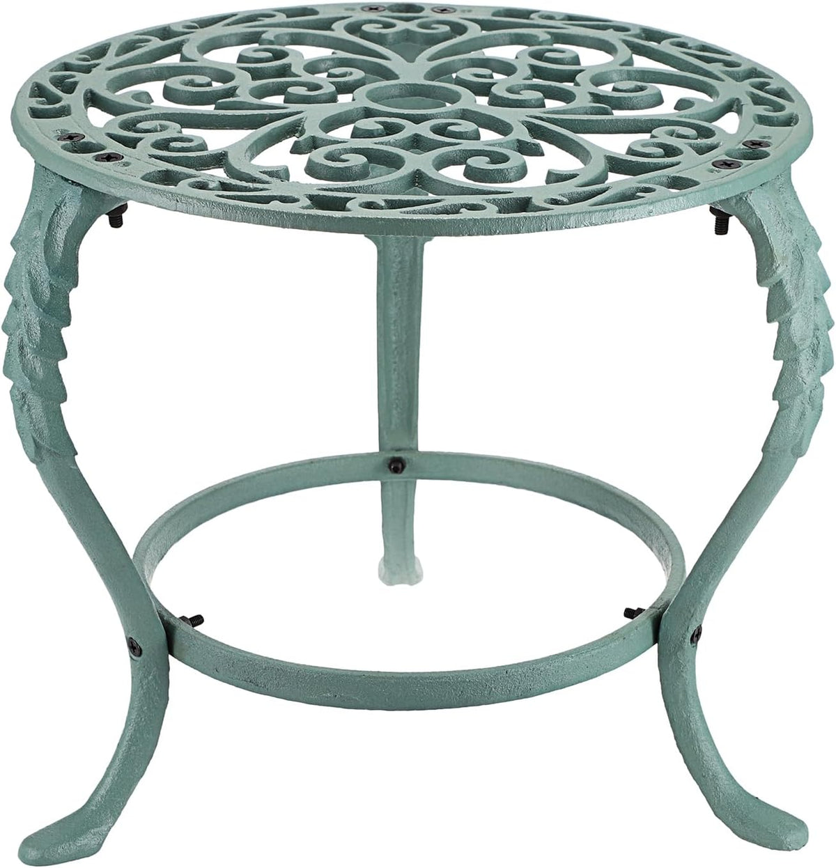 OwnMy Heavy Duty Cast Iron Plant Stand Vintage Wrought Iron Flower Pot Holder, Indoor Outdoor Large