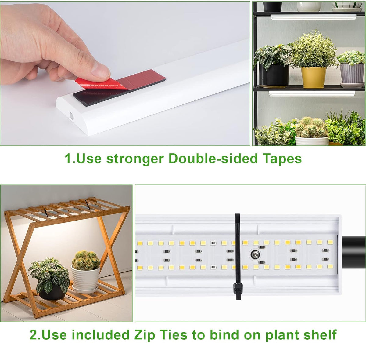 FOXGARDEN Grow Light, Full Spectrum Plant Light Strip for Indoor Plants, 288 LED Bright Grow Lamp