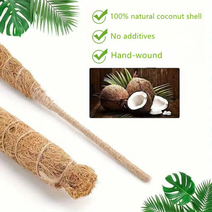 Moss Pole,63 Inch Monstera Plant Support, Upgraded 7mm Aluminum core Moss Poles for Climbing Indoor