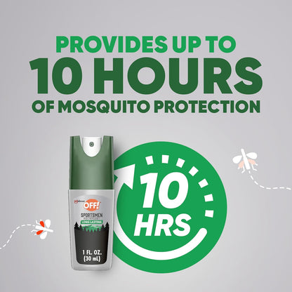 OFF! Deep Woods Sportsmen Insect Repellent Spritz, Maximum Strength, Bug Spray with up to 10 Hours