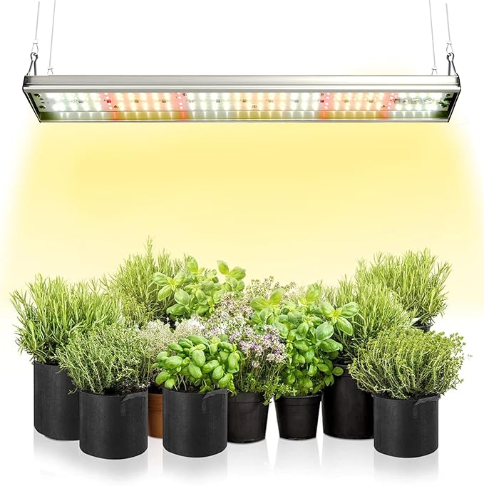 CANAGROW CG-400 LED Grow Lights for Indoor Plants, Upgraded Full Spectrum Plant Light with 5000K