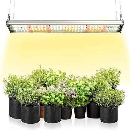 CANAGROW CG-400 LED Grow Lights for Indoor Plants, Upgraded Full Spectrum Plant Light with 5000K