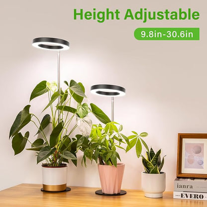 LORDEM Grow Light, LED Plant Light for Indoor Plants Growing, Full Spectrum Desk Growth Lamp with