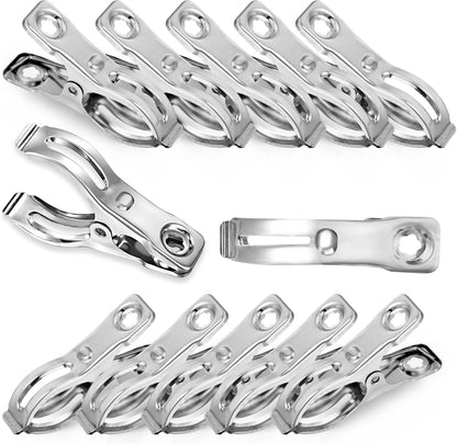 40 Pcs 2.3 Inch Row Cover Clips, Garden Clips for Netting, Greenhouse Clamps Made of Stainless