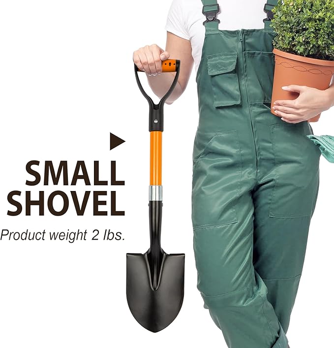 Small Garden Shovel Mini Kids Digging Shovel with Overall Length 28 inches Shovel for Digging