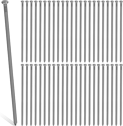 Nuenen 100 Metal Heavy Duty Stakes 12 Inch Landscape Anchoring Spikes Garden Edging Spikes for