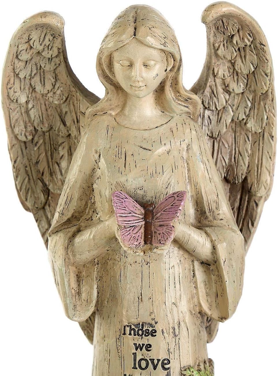 Ivy Home Standing Angel with Butterfly Garden Statuary