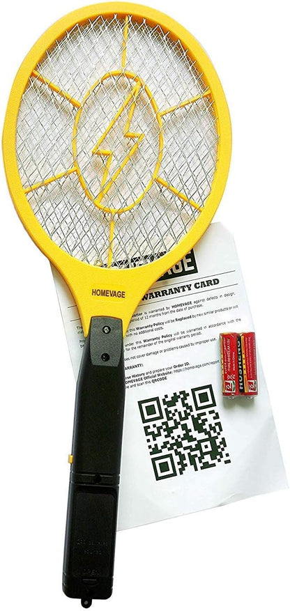 Electric Fly Swatter - Bug Zapper - Best High Voltage Handheld Mosquito Killer - Wasp, Fruit Fly