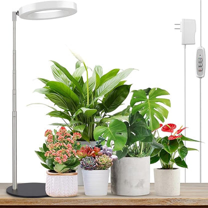 LORDEM Grow Light, LED Plant Light for Indoor Plants Growing, Full Spectrum Desk Growth Lamp with