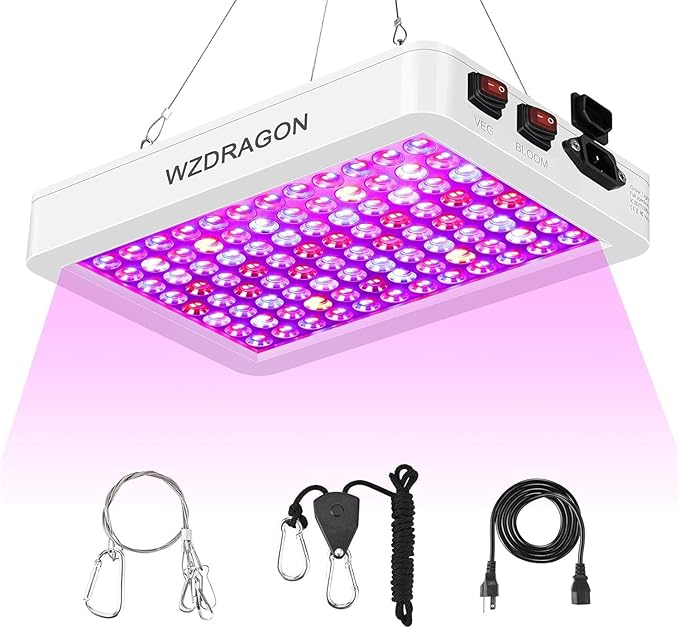 2024 Upgraded BW1000 LED Grow Lights Double Chips Full Spectrum for Greenhouse and Indoor Plant Veg