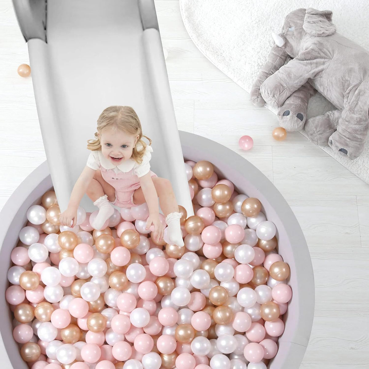 TRENDPLAY Plastic Balls for Ball Pits 2.2 Inch, Pack of 50 100 200 500 Hollow Balls, Perfect for