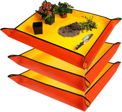 3 Pcs 39.5"X31.5" Large Repotting Mat for House Plants Transplanting and Soil Mix Control