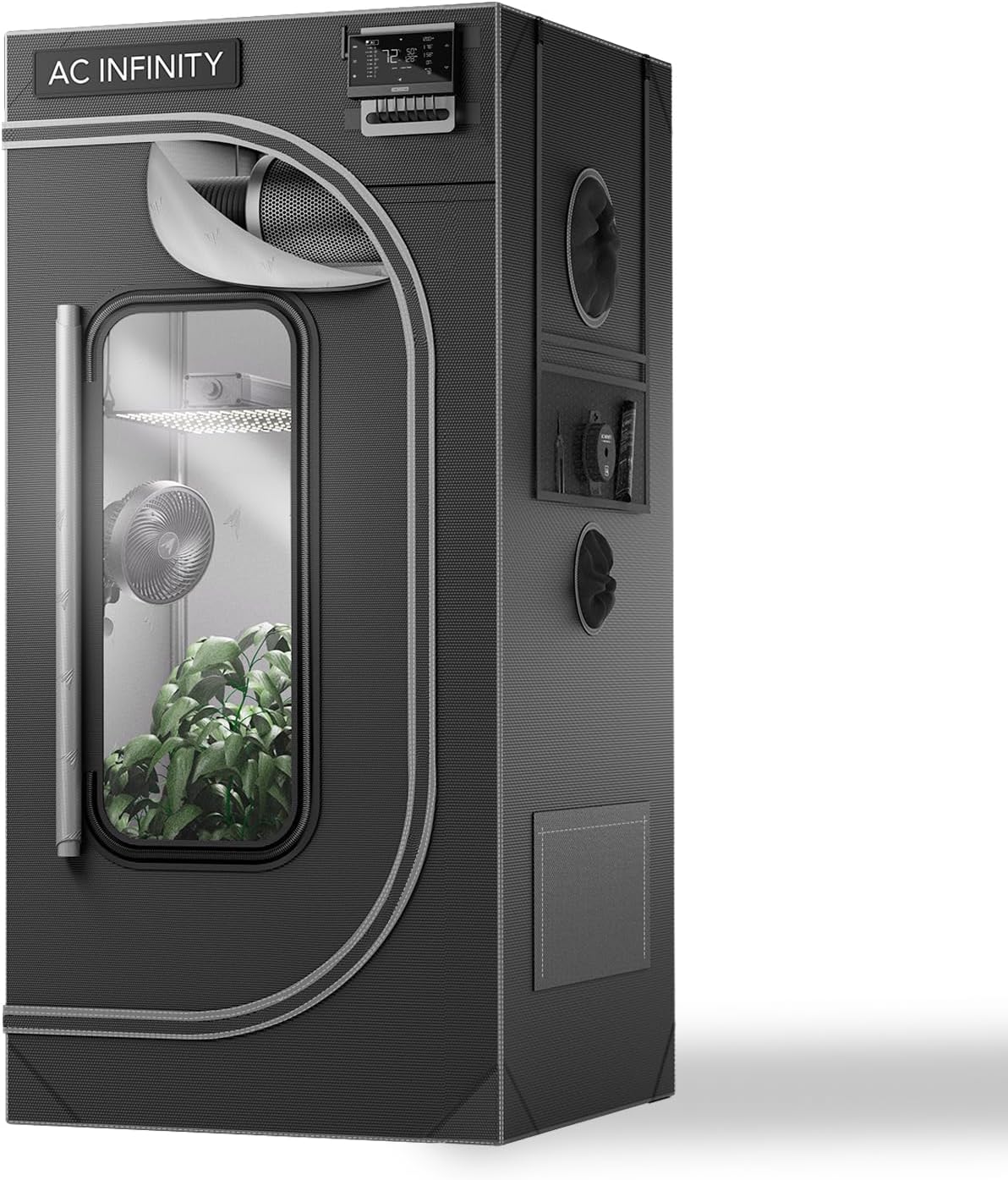 AC Infinity CLOUDLAB 632, Advance Grow Tent 3x2, Thickest 1" Poles, 2000D Mylar Canvas, Lab-Tested
