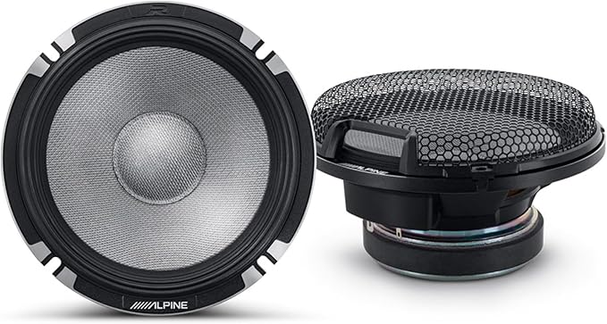 Alpine 6.5" R2 Pro-Series High-Resolution Speaker Bundle - A Pair of R2-S6533-Way Component