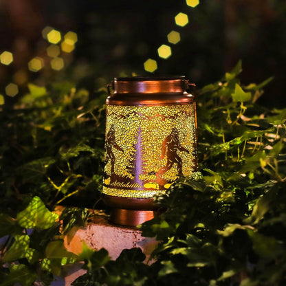 Bigfoot Solar Lanterns Outdoor Waterproof Hanging Solar Lights Big Foot Sasquatch Gifts for Men