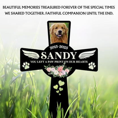 Pet Grave Marker Dog – Custom Dog Tombstones for Graves Outdoor with Name and Date, Dogs Memorial