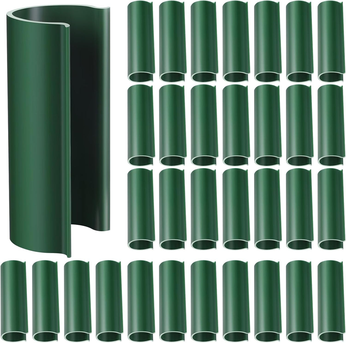 Jetec 32 Pcs PVC Pipe Clips Pool Cover Clamps for Above Ground Pool Greenhouses, Row Covers