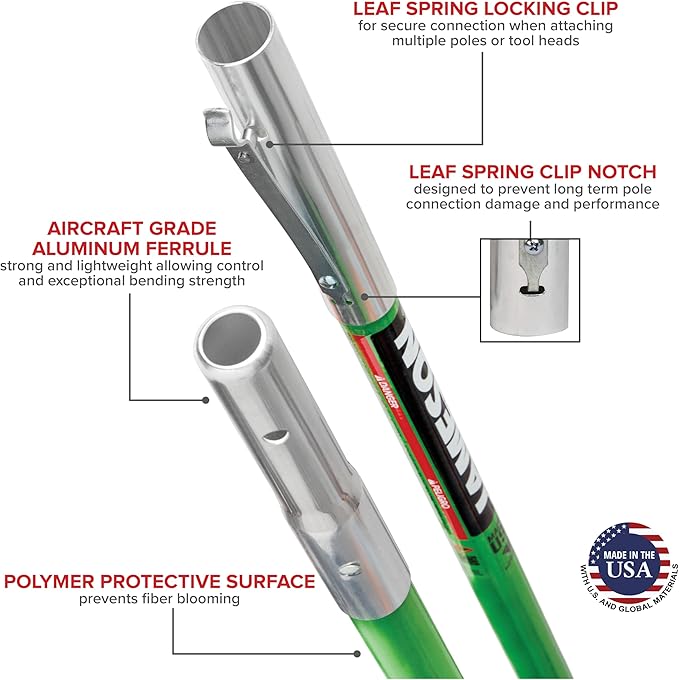 Jameson LS-Series Hollow Core Landscaping Tree Trimming Kit | 16” Barracuda Saw Blade | 18-Foot