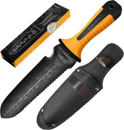 Garden Knife with Sheath, Gardening Tool, Stainless Steel Multi-Purpose Garden Supplies, Ergonomic