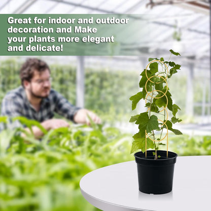 17.5 Inch Indoor Plant Trellis for Climbing Plants,Metal Trellis,Small Garden Trellis for Potted