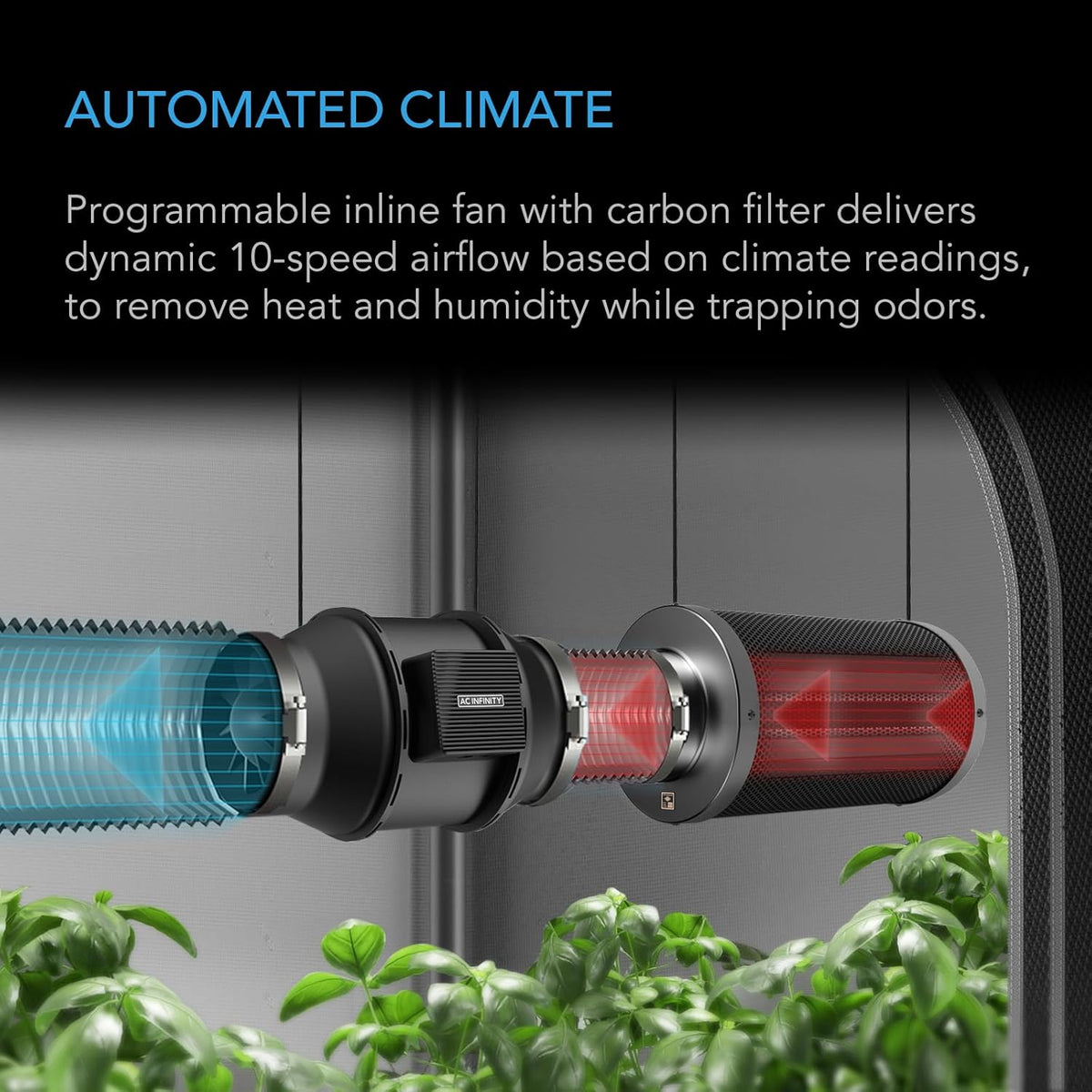AC Infinity Advance Grow System 3x3, 3-Plant Kit, WiFi-Integrated Grow Tent Kit, Automate