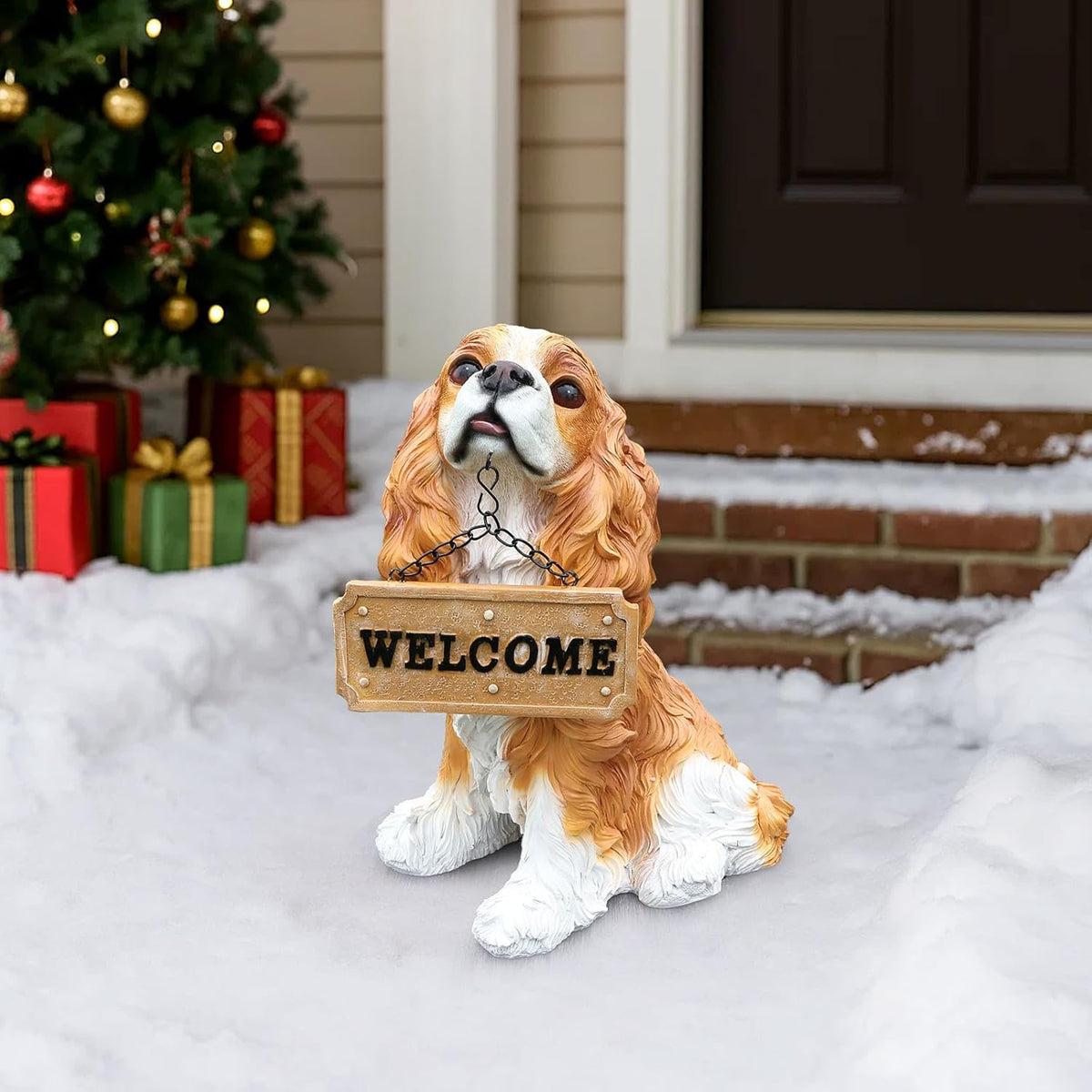 Cavalier King Charles Spaniel Statue Outdoor Decorations – Dog Statues Outdoor Blenheim Cavalier