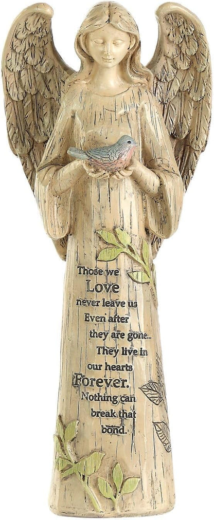 DUSVALLY Angel Statue, Memory Guardian Garden Decor, 10" H Waterproof Outdoor Angel Figurine