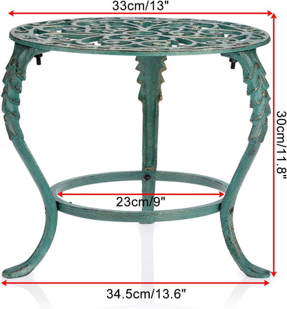 OwnMy Cast Iron Plant Stand Heavy Duty Vintage Wrought Iron Flower Pot Holder, Decorative Pedestal