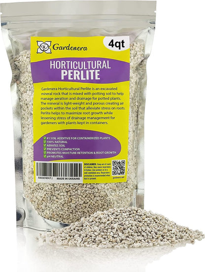 Premium Organic Perlite - (Made in Ukraine) Horticultural Soil Amendment for Indoor & Outdoor